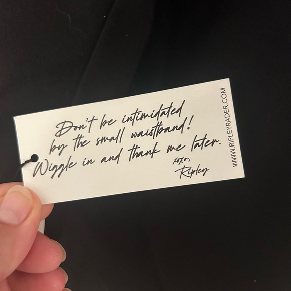 Ripley Rader Ponte Knit Black Wide Leg Pants- Full length - Picture 7 of 7